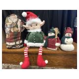 Vintage Old World Santa  tapestry door stop.
