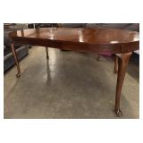 Queen Anne style cherry oval extension dining