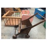 Wood Toys-Wood Stroller, Doll Bed, Play Pen
