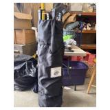 E-Z UP black instant shelter pop up canopy.
