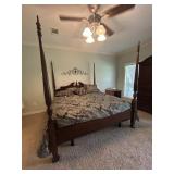 Queen size 4 poster bed. Mattresses not included.