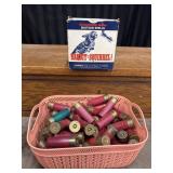 Bundle of 12 gauge shot gun shells ammunition