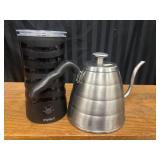 Stove Coffee Kettle and Milk Frother.