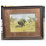 "The Buffalo Runners" by  Frederic Remington