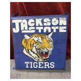 Blue Jackson State University stadium cushion.