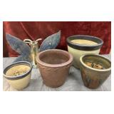 Bundle of Ceramic vases and planters.