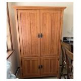 Solid Mission Style Wardrobe Armoire Cabinet
