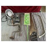 Bundle of big tools including vintage Stanley