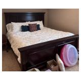 Queen size modern bed. Mattresses not included.
