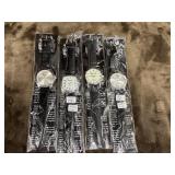 4 Eiger brand wristwatches featuring black