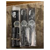 3 Eiger brand wristwatches featuring black faux
