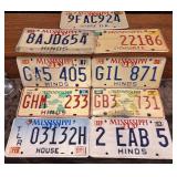 1980s-90s Vintage Mississippi License Plates Tags