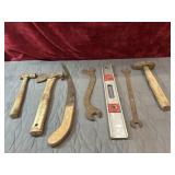 Bundle of tools: vintage  mason hammer thick
