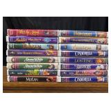 16 VHS Disney Movies in VHS like Cinderella,