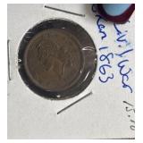 1863 Civil War Token "God Protect The Union"