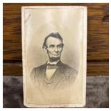 1860s Abraham Lincoln carte de visite photograph,