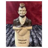 Vintage Stoneware Abraham Lincoln Flask