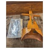 Antique handheld stereoscope viewer, likely based