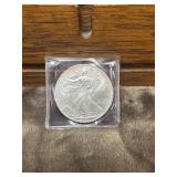 1 troy ounce of 99.9% fine silver, United States
