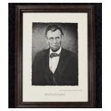 "Abraham Lincoln As A Young Man" Portrait Framed