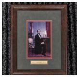 Abraham Lincoln Portrait Framed double-matted
