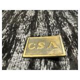 CSA Brass belt buckle