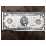 Series of 1914 $5 United States Federal Reserve