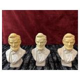 3 Vintage Avon Abraham Lincoln Aftershave Bottles