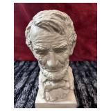 Bust of Abraham Lincoln cement statue 1943 by Jo