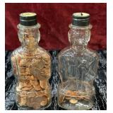 2pc. Vintage Abraham Lincoln figural bank