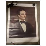 1860 Reproduction portrait of Abraham Lincoln.