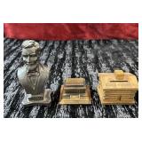 3 pc. President Abraham Lincoln K