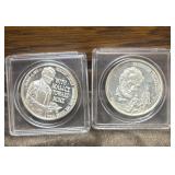 TWO Abraham Lincoln commemorative coins
