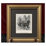 "President Lincoln and Family" Framed Lithograph