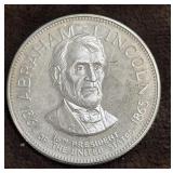 1865 Sterling Silver Abraham Lincoln Commemorative
