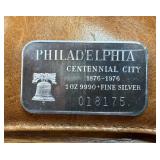 1oz .999 Fine Silver Art Bar Commemorating the