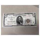 1929 Series $5 Federal Reserve Bank Note
