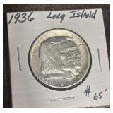1936 Long Island Tercentenary Commemorative Half