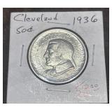 1936 Cleveland Centennial commemorative half