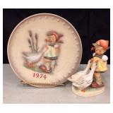 1974 Goebel Hummel "Goose Girl" 4th annual plate.
