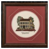 Handmade Cross-Stitch of Abraham Lincoln