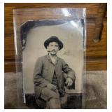 Tintype photograph from the late 19th century