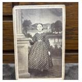 1860s Civil War era carte de visite Young Girl in