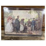 Vintage postcard depicting the painting "Lincoln
