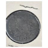 1809 United States Half Cent U.S. Coin