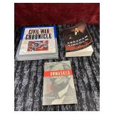 3 pc Hardcover edition The Civil War Chronicle"