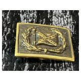 Civil War Confederate buckle,flag and laurel