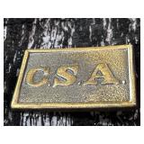 replica Confederate States of America (CSA) belt