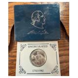 Uncirculated George Washington .900 Silver