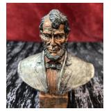 Vintage Abraham Lincoln Bust, Bronze Tones